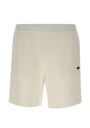 Lacoste bouclé-knit shorts - White