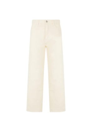 ICON DENIM straight-leg high-waisted jeans - Neutrals