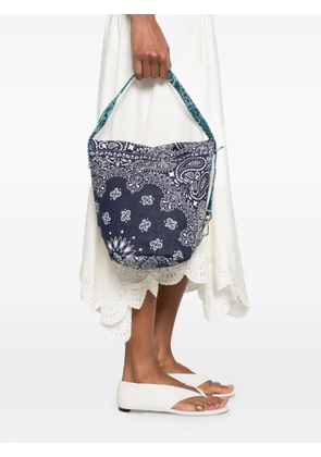 Call It By Your Name bandana-print shoulder bag - Blue