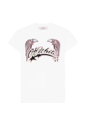 Off-White x Swarovski crystal-embellished graphic-print T-shirt