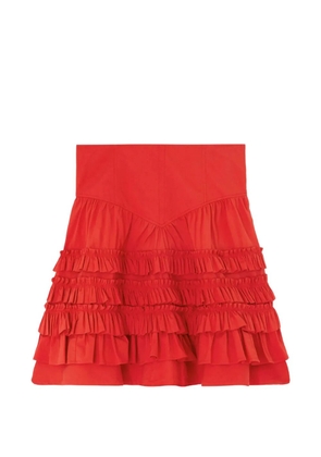 GANNI ruffled tiered skirt