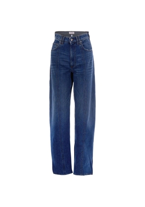 Sportmax panelled high-waisted jeans - Blue