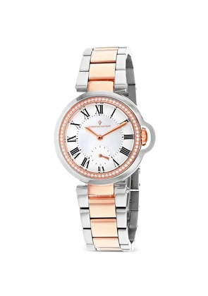 CHRISTIAN VAN SANT Cybele crystal-embellished 35mm watch - White