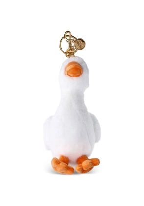 Moschino goose-design keyring - White