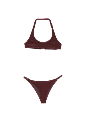 The Attico halterneck bikini set - Red