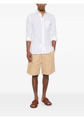 Kiton chest-pocket shirt - White