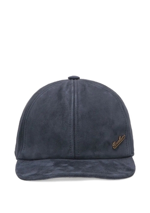 Borsalino Otis suede baseball cap - Blue