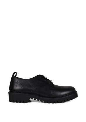 Valentino Garavani stitching leather loafers - Black