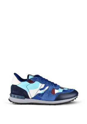Valentino Garavani Rockrunner camouflage-print sneakers - Blue