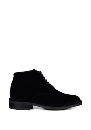 Saint Laurent velvet ankle boots - Black