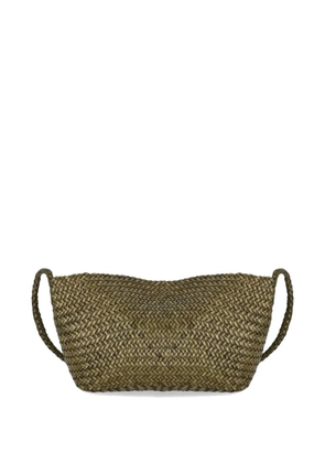 DRAGON DIFFUSION Corsina woven tote bag - Green