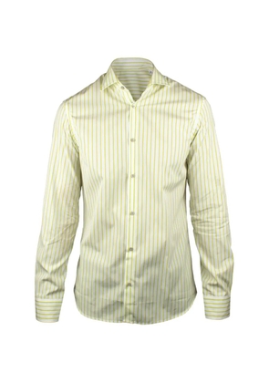 Moorer striped-pattern shirt - White