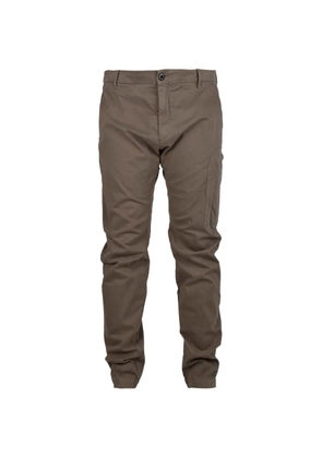 C.P. Company logo-patch tapered cargo pants - Brown