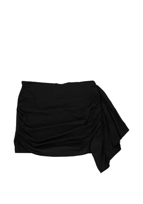 Federica Tosi ruched draped-detail mini skirt - Black