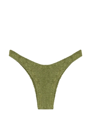 Reina Olga Ginny crinkled bikini bottoms - Green