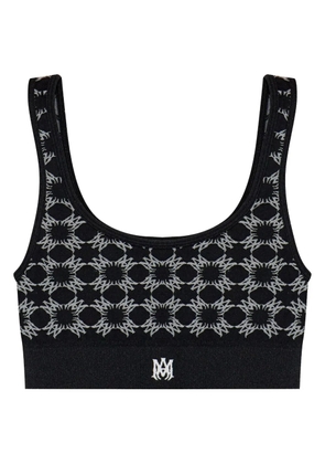 AMIRI Ma Quad-monogram bra - Black