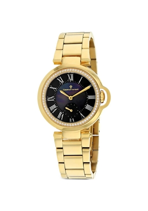 CHRISTIAN VAN SANT Cybele crystal-bezel 35mm watch - Black
