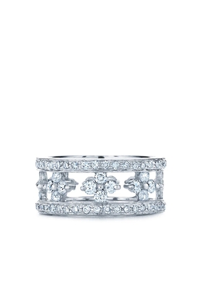 KWIAT 18kt white gold diamond Jasmine eternity ring - Silver