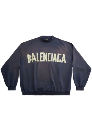 Balenciaga Tape Type crew-neck sweatshirt - 4140 -MARINE BLUE