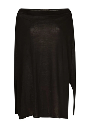 Ann Demeulemeester boat-neck long-sleeve top - Brown