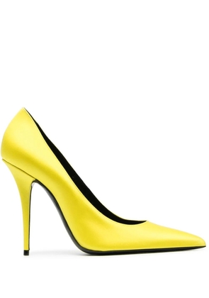 Saint Laurent Marylin 105mm satin pumps - Yellow