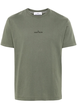 Stone Island Compass-motif cotton T-shirt - Green