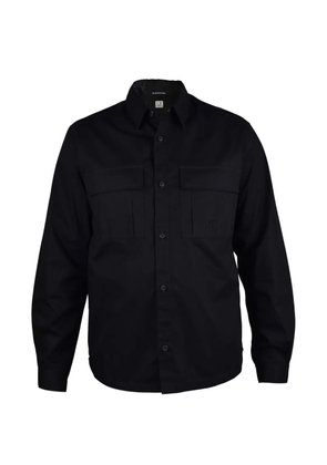 C.P. Company logo-patch pocket shirt - Black