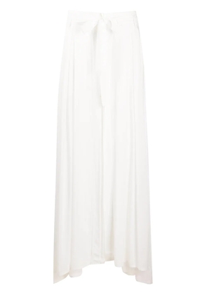 Ann Demeulemeester tie-waist pleated skirt - White