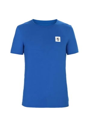 Bikkembergs logo-patch crew-neck T-shirt - Blue