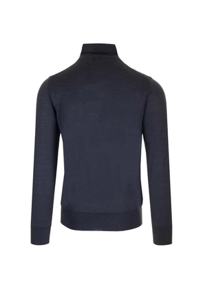 Al Duca D’Aosta 1902 Dolcevita fine-knit roll-neck sweater - Blue