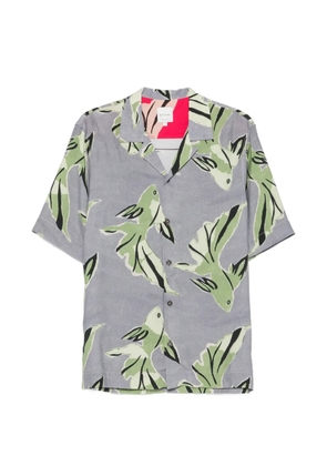 Paul Smith fish-print short-sleeve shirt - Purple