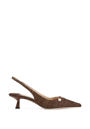 Jimmy Choo Amita 45 strap pumps - Brown