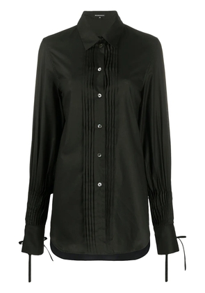 Ann Demeulemeester pleated detail shirt - Black