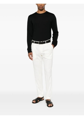 PT Torino pleated turn-up trousers - White