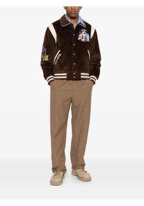 KidSuper embroidered corduroy jacket - Brown