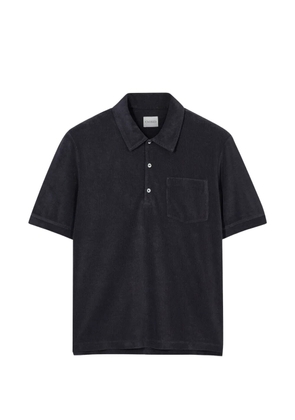 Closed terry-cloth chest-pocket T-shirt - Black