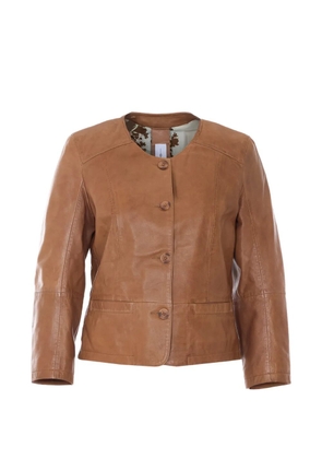 BULLY leather jacket - Brown