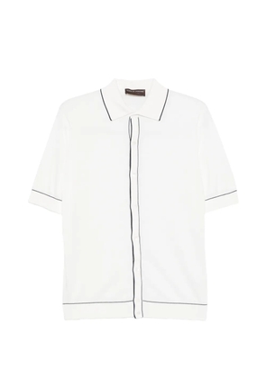 Filippo De Laurentiis contrast-trim short-sleeve shirt - White