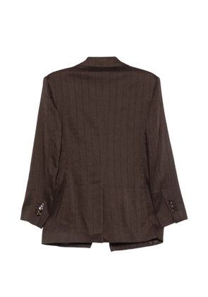 Tagliatore pinstripe double-breasted suit - Brown