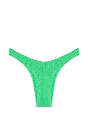 Reina Olga Ginny crinkled bikini bottoms - Green