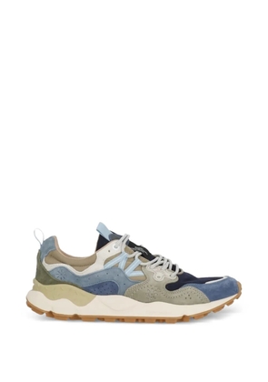 FLOWER MOUNTAIN Yamano 3 suede-panelled sneakers - Green