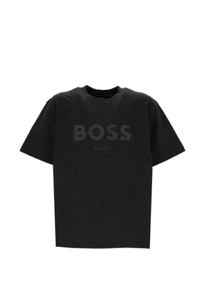BOSS logo-print crew-neck T-shirt - Black