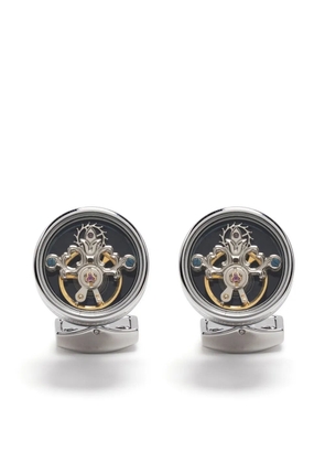 Tateossian Skull Tourbillon cufflinks - Silver