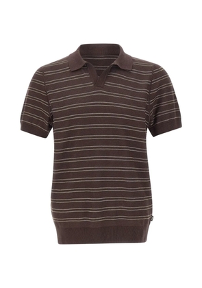 BOSS Narciso striped T-shirt - Brown