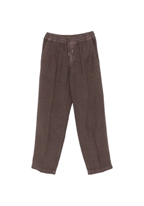 Costumein drawstring-waistband trousers - Brown