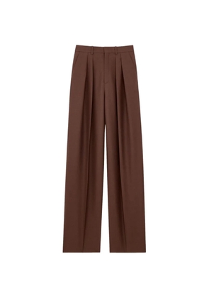 Saint Laurent pleated tailored trousers - Brown