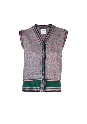 Barrie sleeveless marl cashmere cardigan - Pink