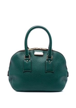 Burberry Pre-Owned 2000-2017 Small Grained Calfskin Heritage Orchard Bowling Bag satchel - Green