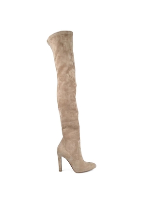 Lauren Ralph Lauren almond toe thigh-high boots - Neutrals