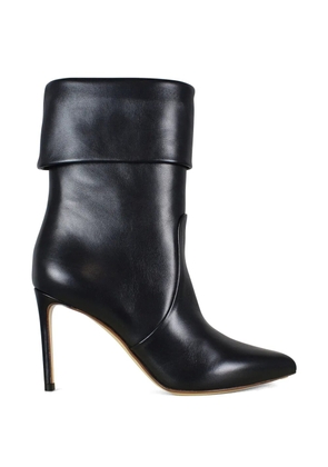 Francesco Russo foldover-edge pointed-toe ankle boots - Black
